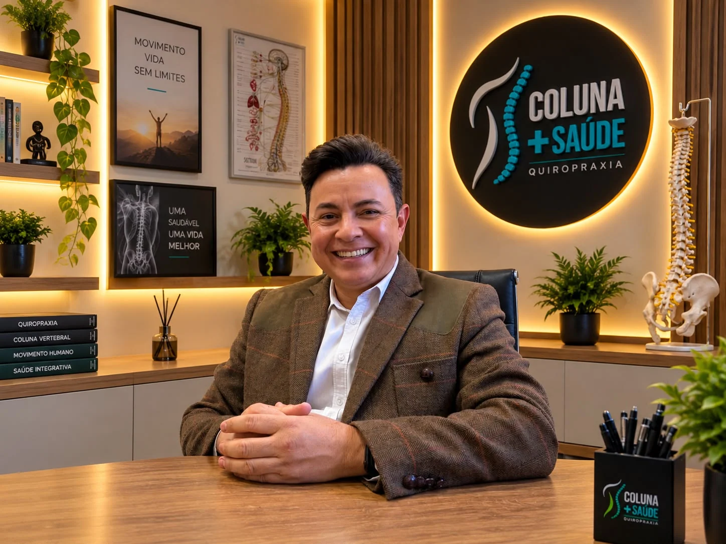 Dr. Luis Carlos, quiropraxista da Coluna + Saúde